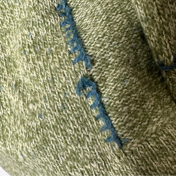 Woolrich Green Mock Neck 1/4 Zip Pullover Large Petite - Picture 5 of 6